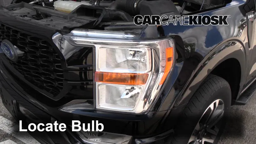 2021 Ford F-150 XLT 2.7L V6 Turbo Crew Cab Pickup Éclairage Feux de route (remplacer l'ampoule)